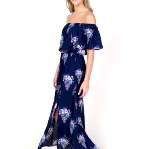 Off the Shoulder Floral Bill Dress